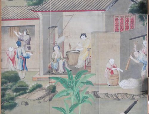 Restauratie Chinoiserie-panelen op papier