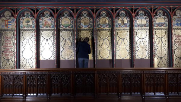 Restauratie van de lambrisering zijbeuk zuid Onze-Lieve-Vrouwe Kathedraal Antwerpen